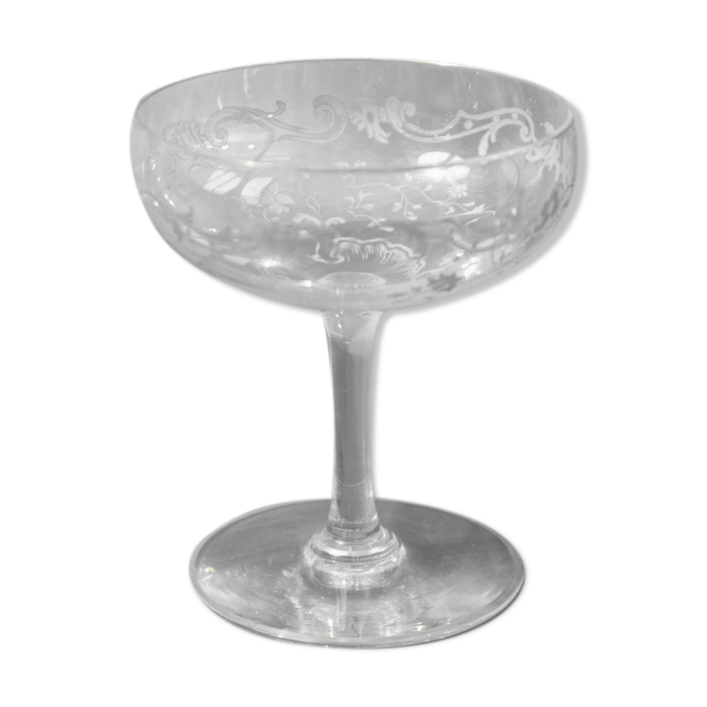 Old champagne glass