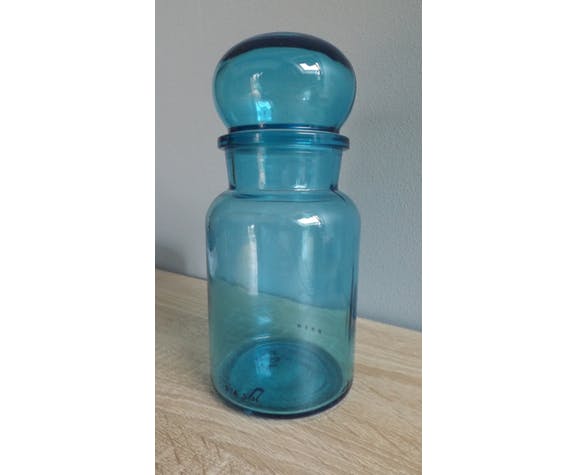 Blue apothecary jar