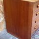 Commode bibliothèque bar scandinave en teck vintage années 60