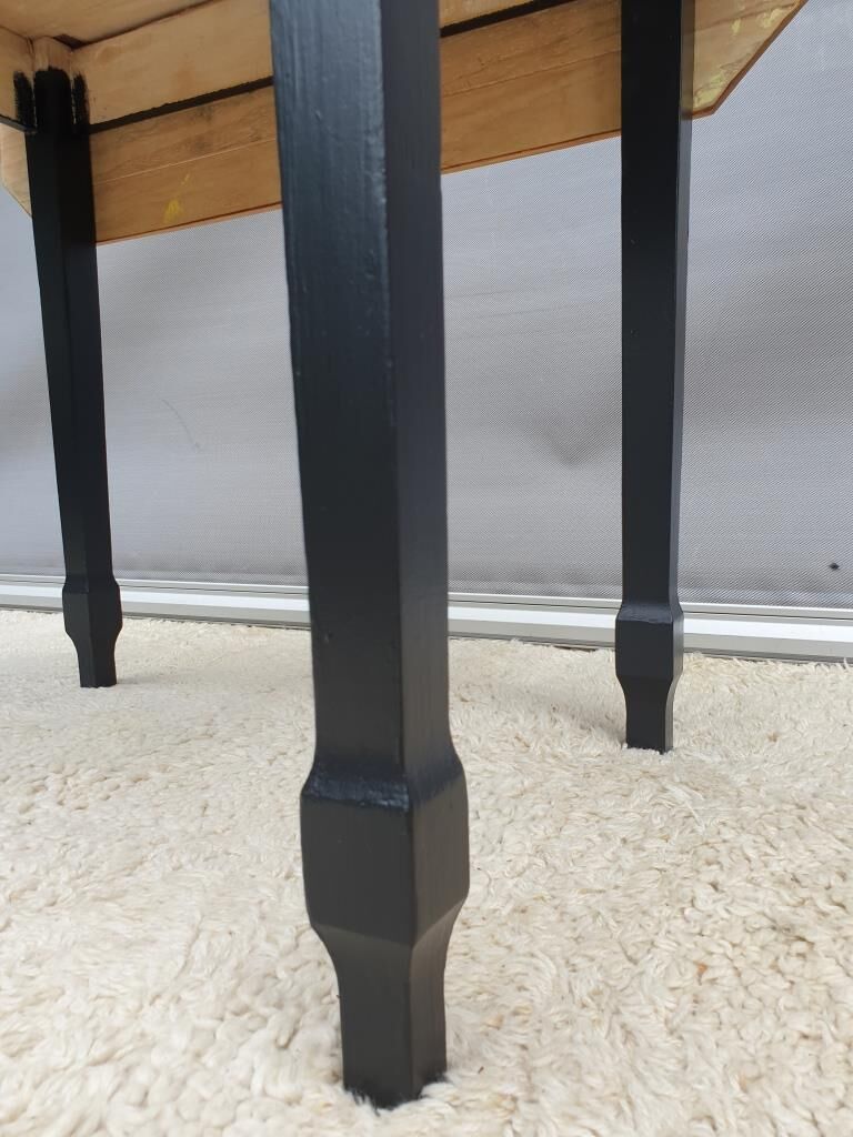 Two-tone kitchen table 2 extensions 1930