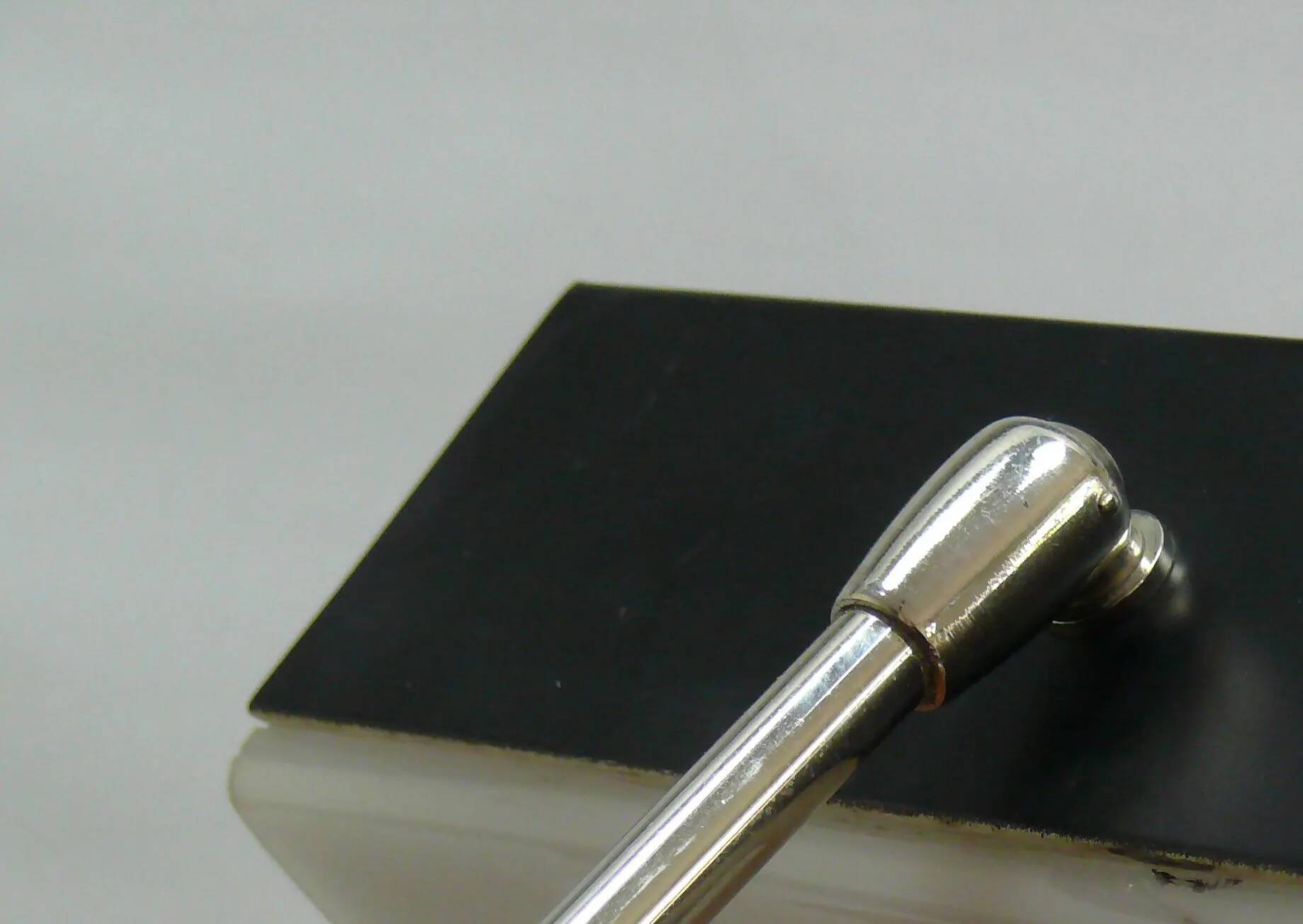 Cubic metal table lamp by Leclaire & Schäfer, 1960s