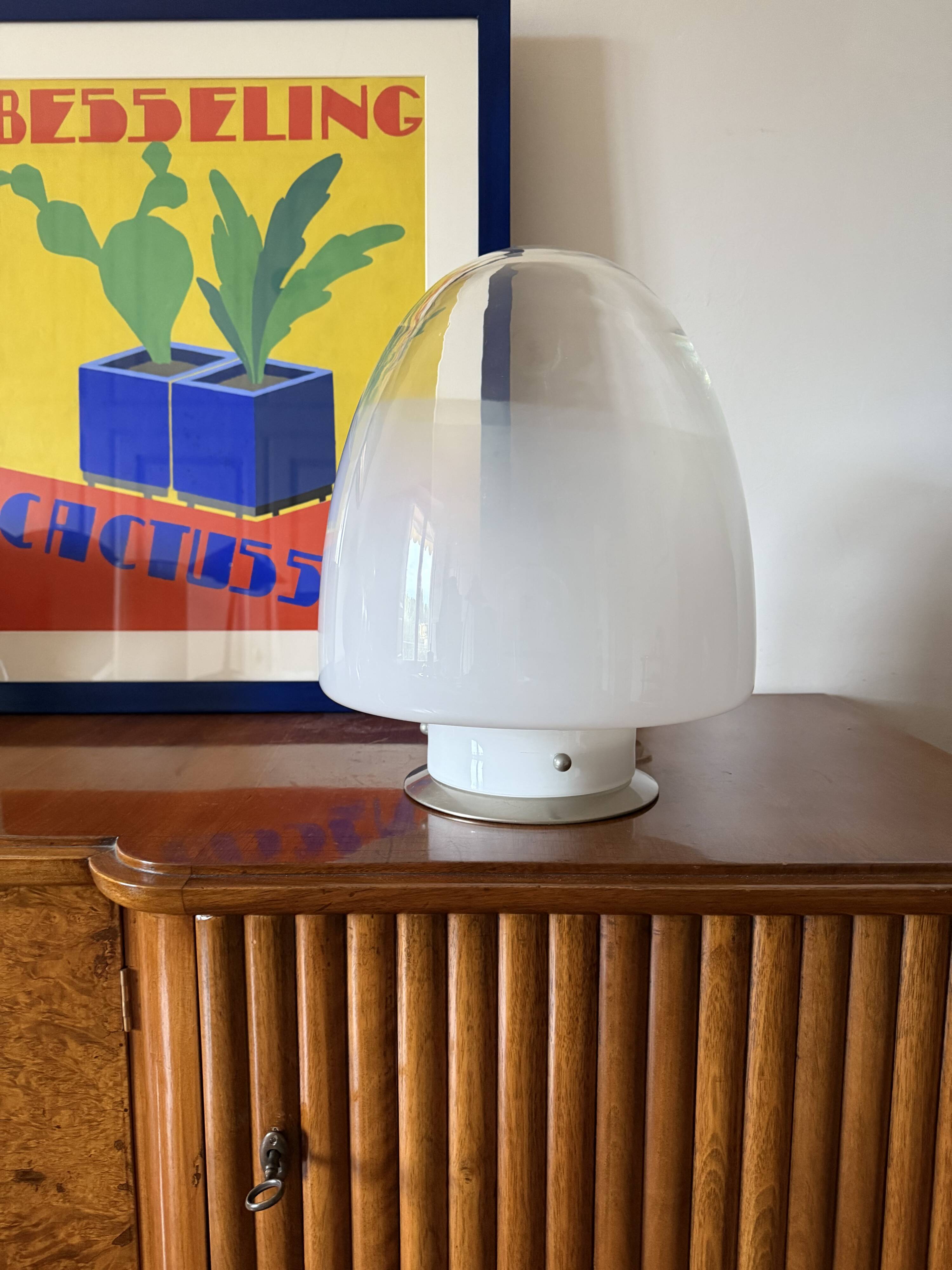 Giusto Toso, Murano art glass mod. Ebe table lamp, Leucos, Italy 1970s