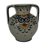 vase has faience handles of decor dragon towers and crown