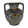 Vase a anses faience de tours decor dragon et couronne