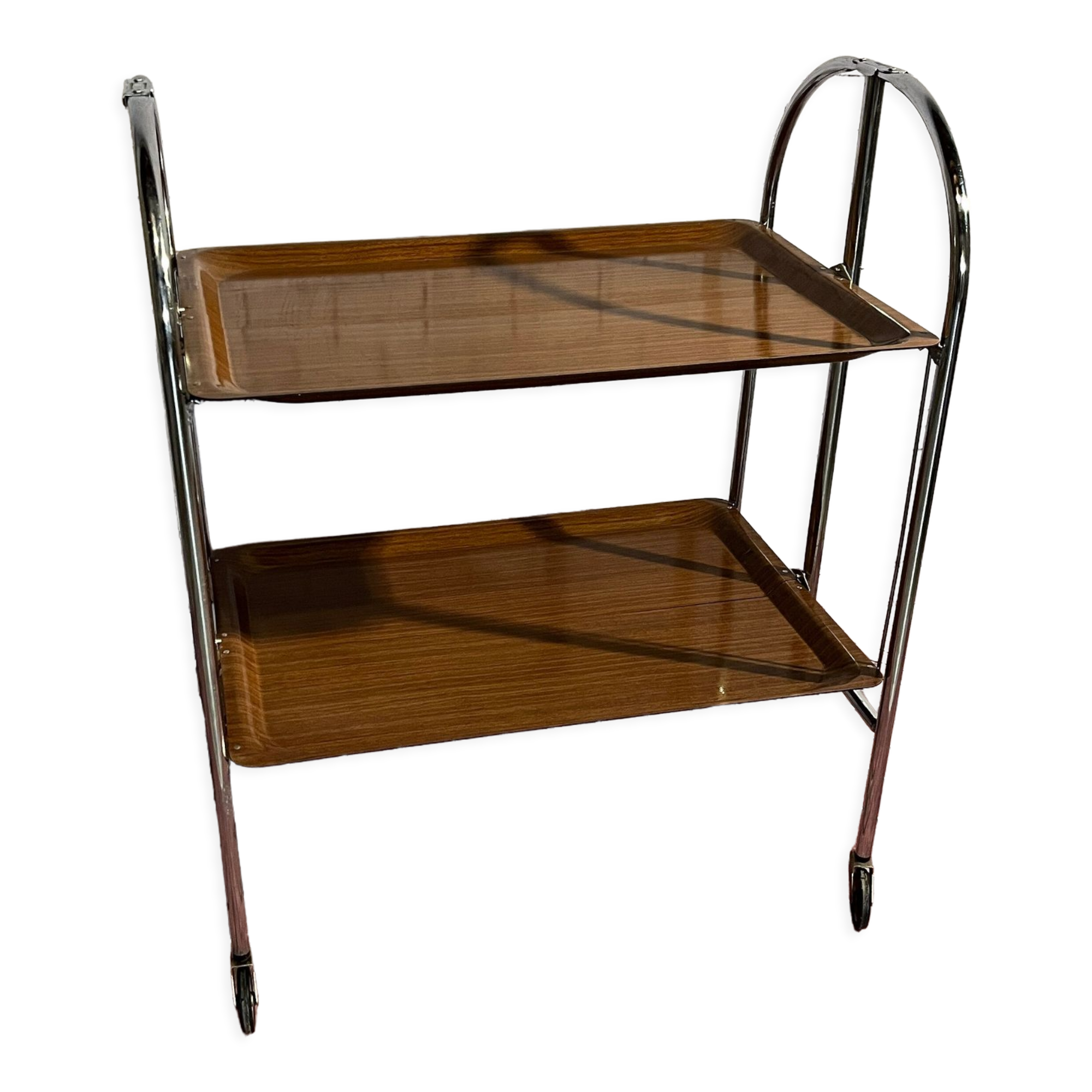 Vintage foldable service trolley