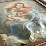 Oil painting on canvas XVIII Virgin and Child