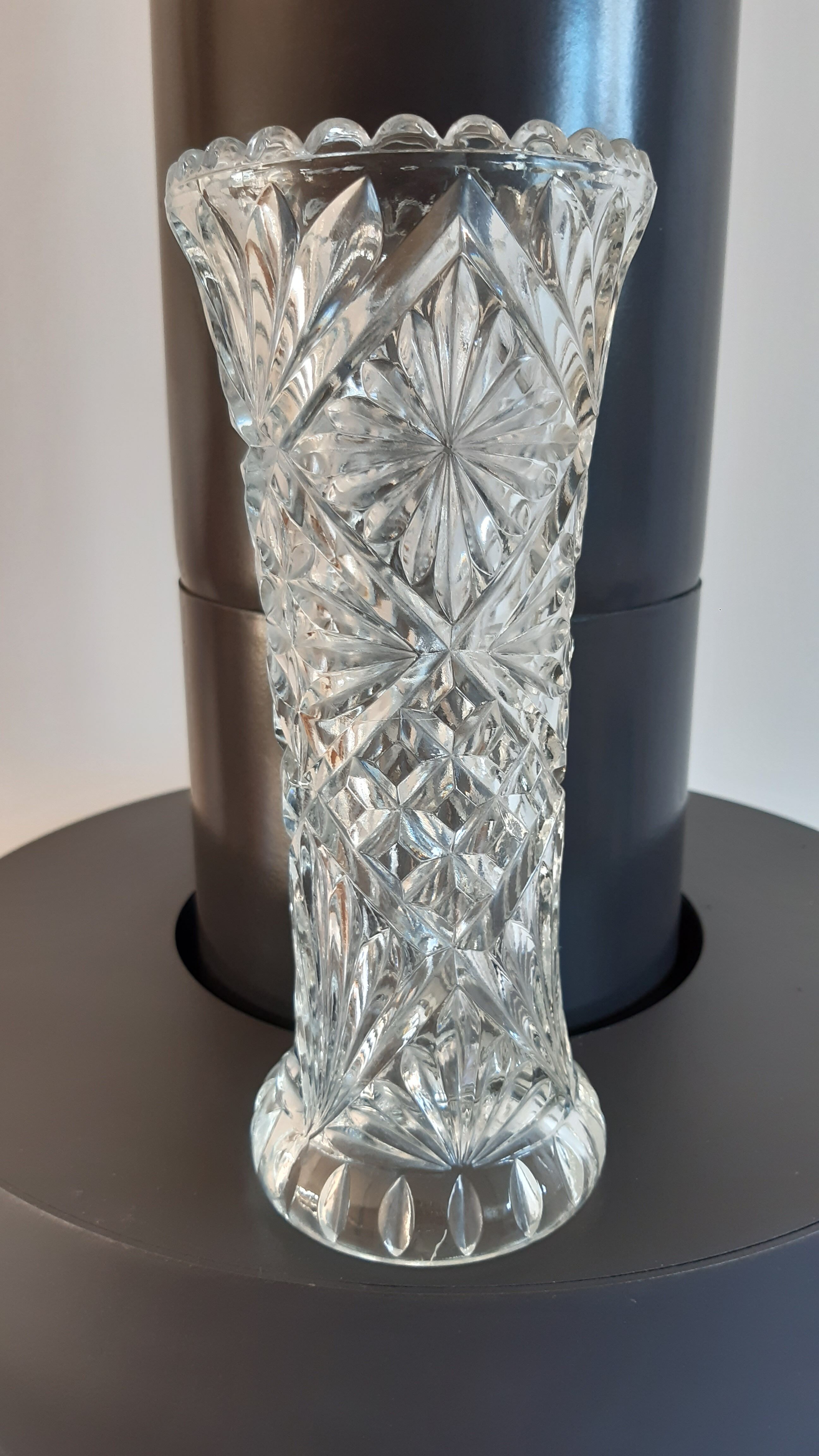 Moulded glass vase 50s
