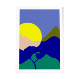 Affiche a4, rond soleil arbre 2