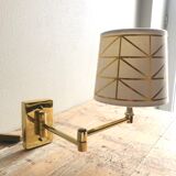 Deschuytener brass articulated wall lamp