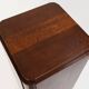 Large Art Deco console or pedestal in dark oak veneer, Belgium, 1920s