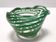 Murano Glass Bowl or Ashtray with Green Canes and Aventurine Glass, Italy