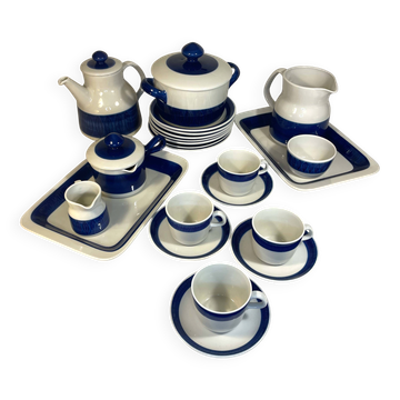 Design tableware service by Hertha Bengtson for Rörstrand, Sweden, in glazed stoneware.
