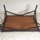 Braided rattan coffee table