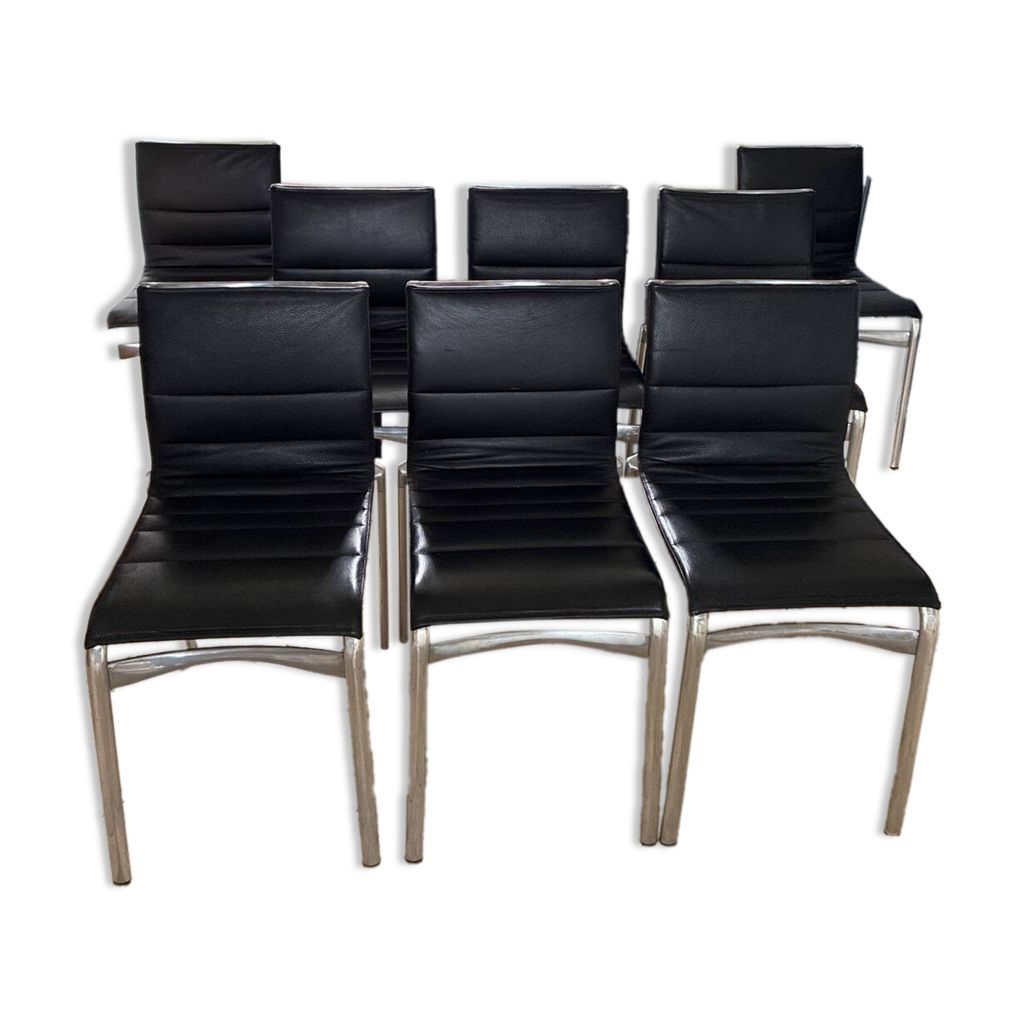 8 Alias black chairs