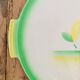 Dish in faience villeroy & boch green and yellow