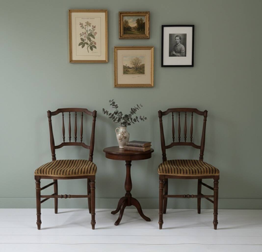 Pair of lovely Napoleon III / Louis XVI chairs - Striped velvet