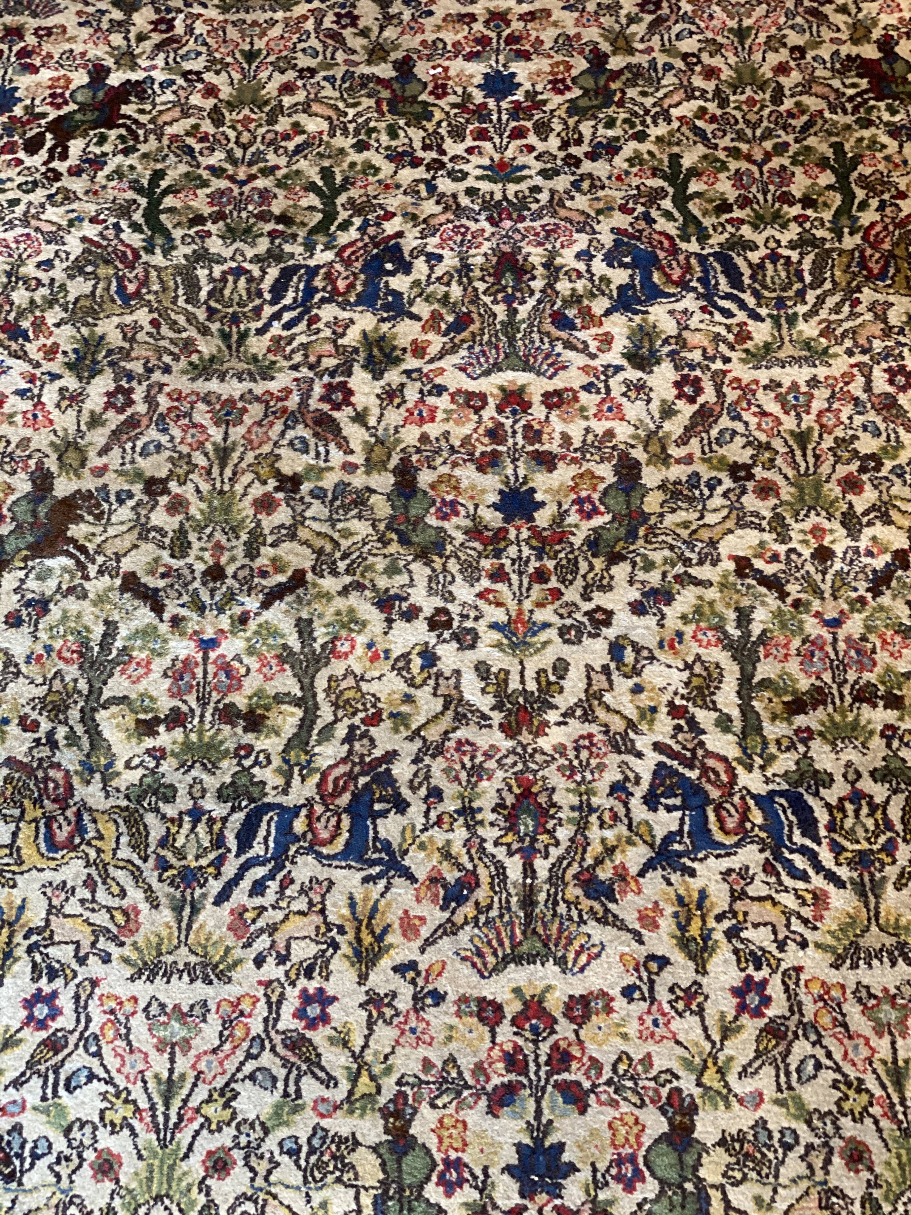 Persian carpet decorating riders