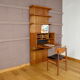 Wall system writing desk Poul Cadovius in teak 1960