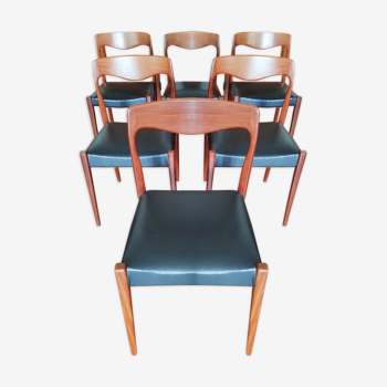Set of 6 Niels O'Moller chairs