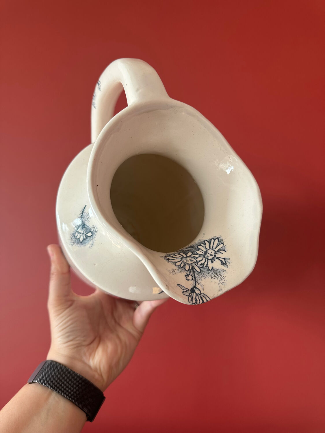 Antique iron earth brocade - Vase