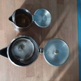 Théière pot à lait inox chromé