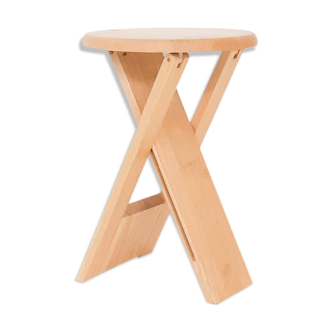 Tabouret Adrian Reed pour Princes design travaille blond « Suzy » tabouret pliant Royaume-Uni des années 1980