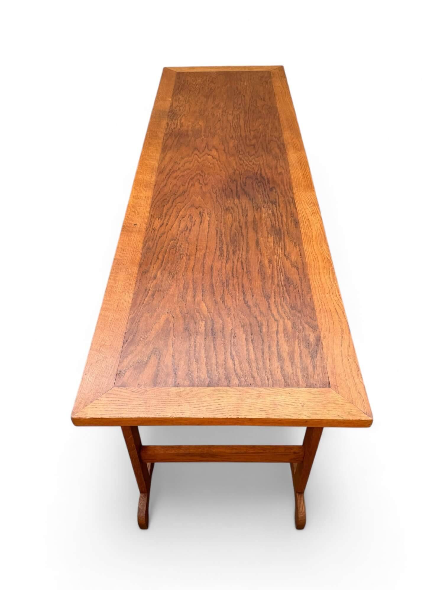 Large oak refectory table