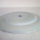 Set of 6 old flat plates with blue decoration, Rouy model, Salins