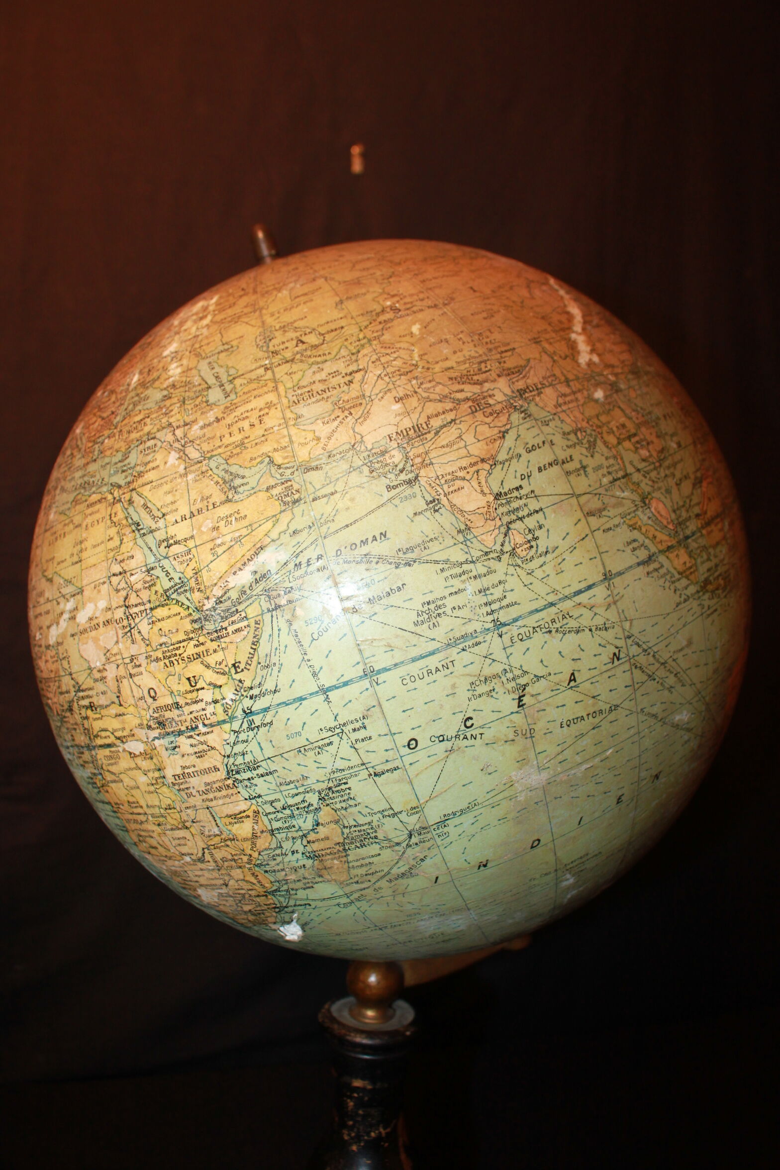 Globe terrestre 19ème