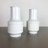 Set of 2 Porcelain Op Art Vase by Richard Scharrer for Thomas, Germany, 1970s