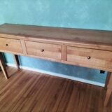 Modern cherry console table