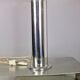 Hans-Agne Jakobsson table lamp in chromed steel and brass, Sweden, 1960