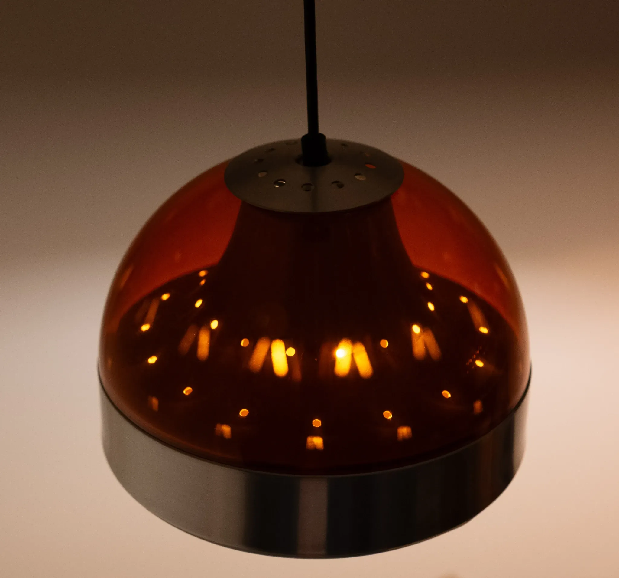 Pair Space Ace Dijkstra Pendant lamps 1970s Holland