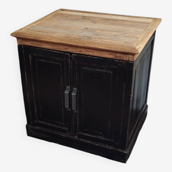 Buffet Noir et Bois Ancien