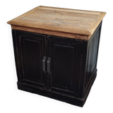 Buffet Noir et Bois Ancien