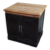 Buffet Noir et Bois Ancien