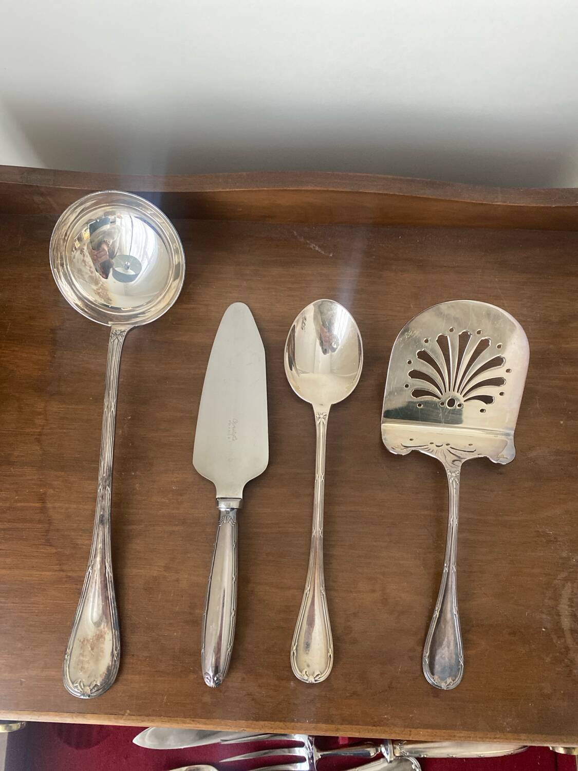 Set of Christofle silver-plated cutlery.