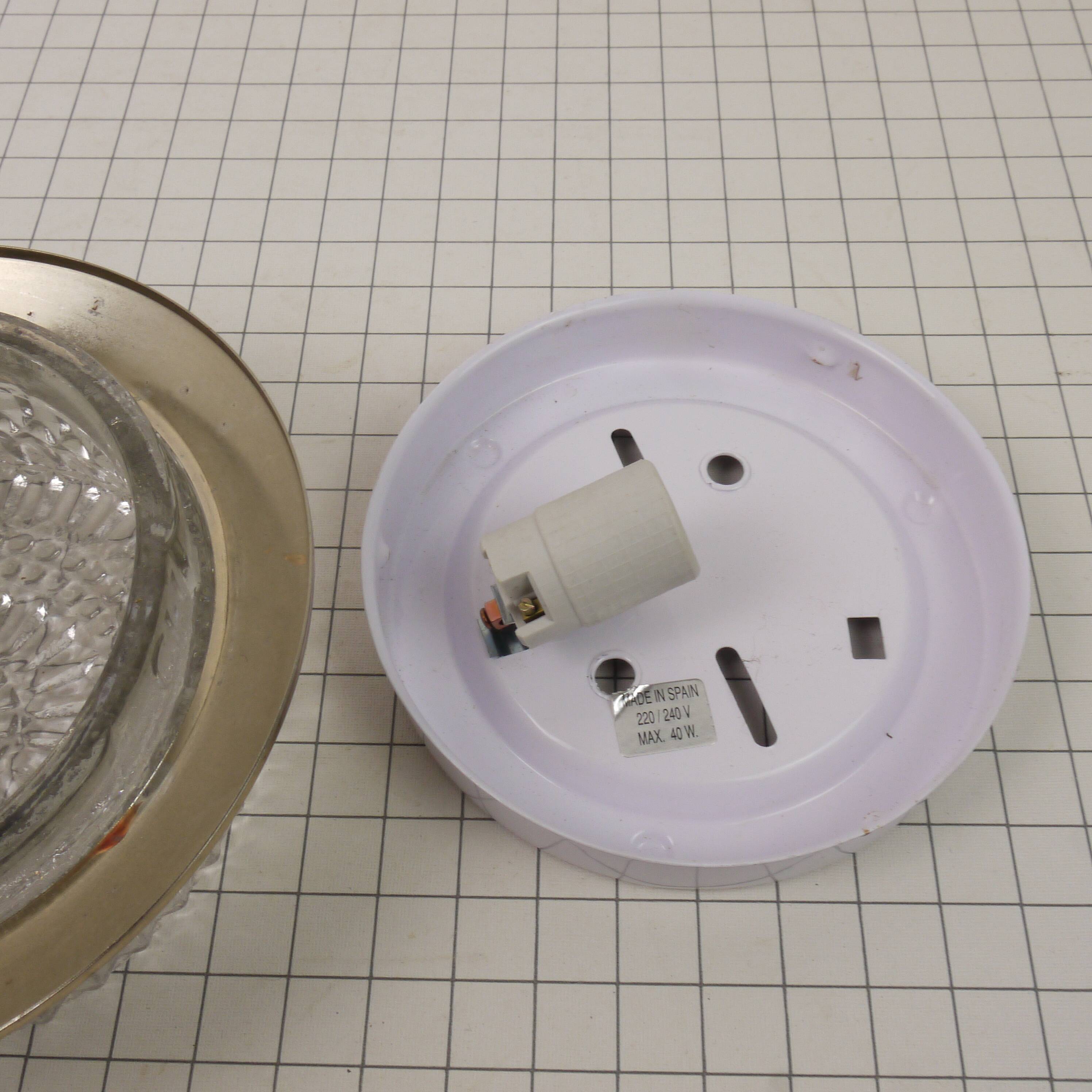 Plafonnier chiselled glass