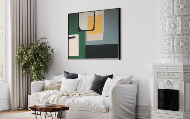 Acrylic green paint on chassis