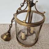 Brass lantern-shaped pendant