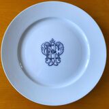 Large antique earthenware dinner plates by Brown-Westhead, Moore & Co.
