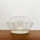 White Flush Light or Wall Lamp by Glashütte Limburg