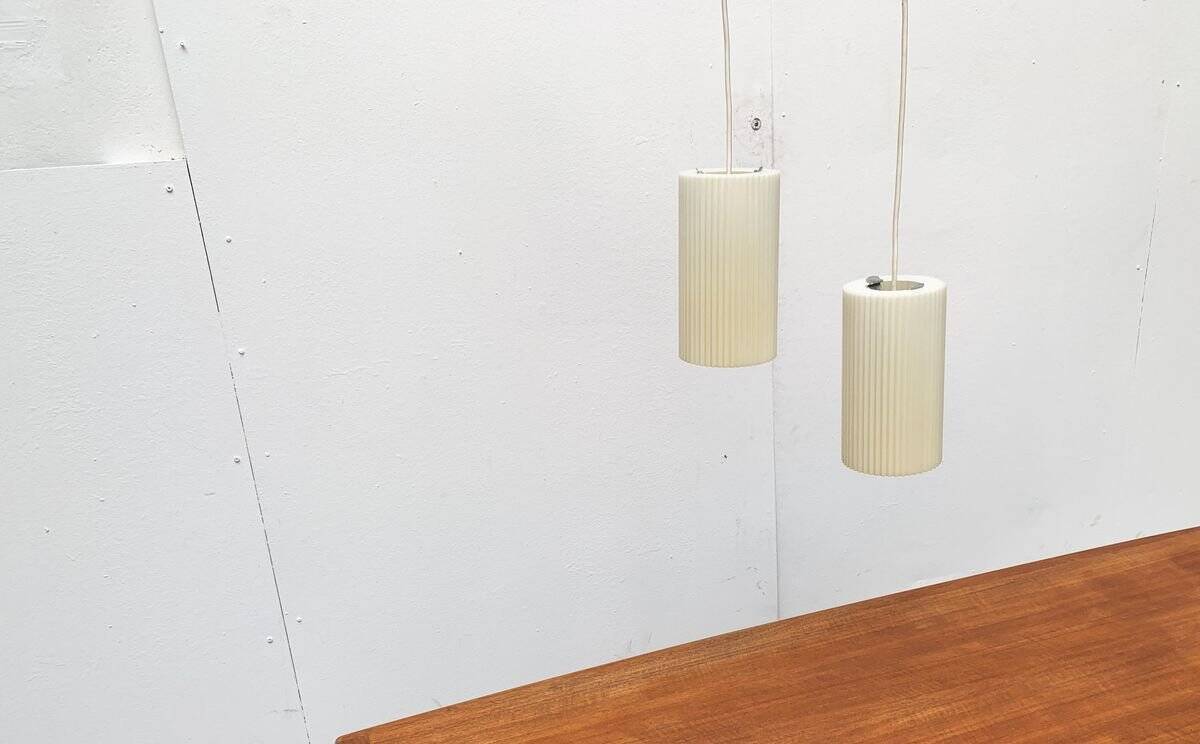 Modern mid-century German plastic suspension by Erco.