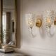 Set of 2 Art Deco Wall Light in Murano Rostrato Glass by Barovier e Toso, 1