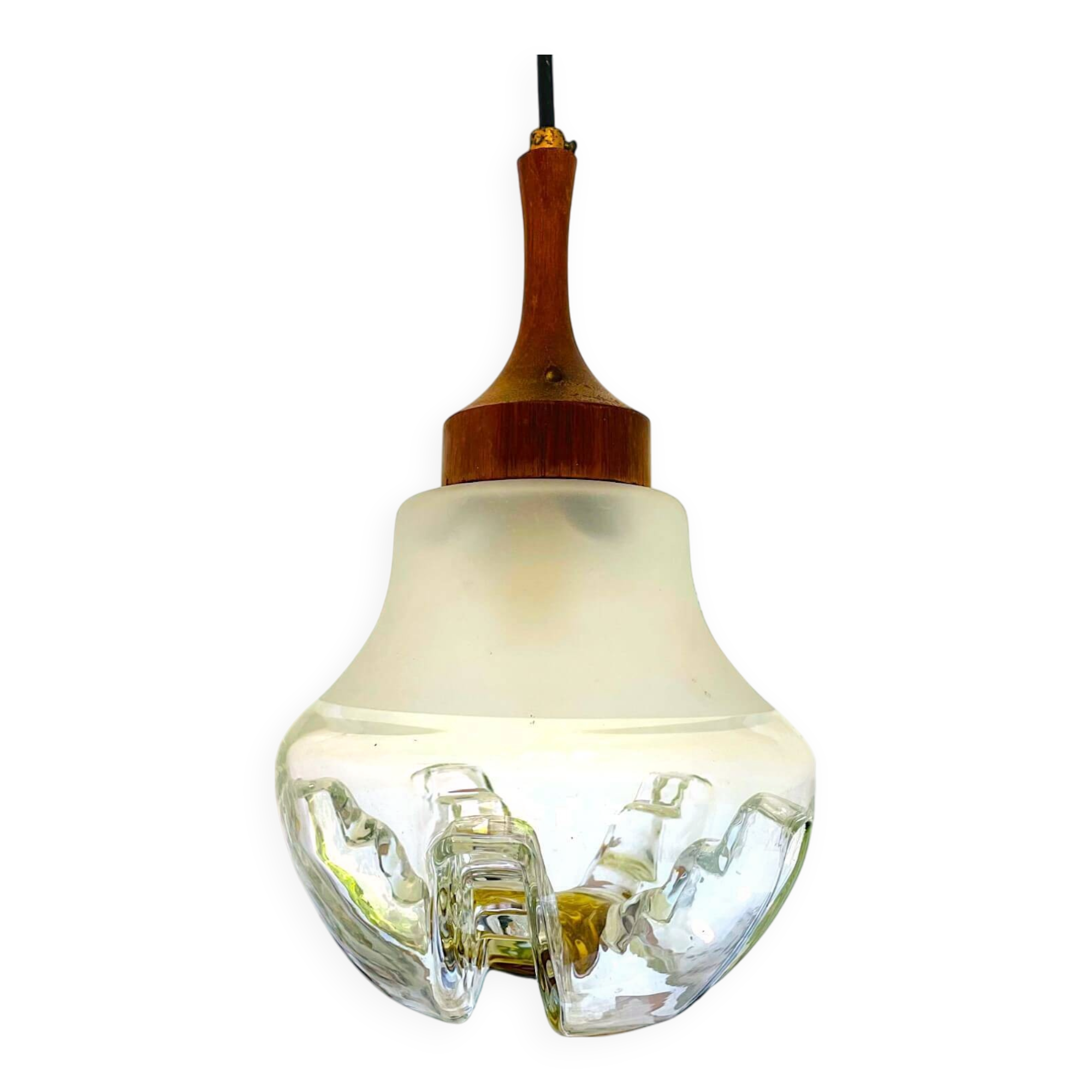 Glass hanging lamp