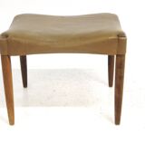 Repose-pied scandinave en cuir, , Danemark, 1960