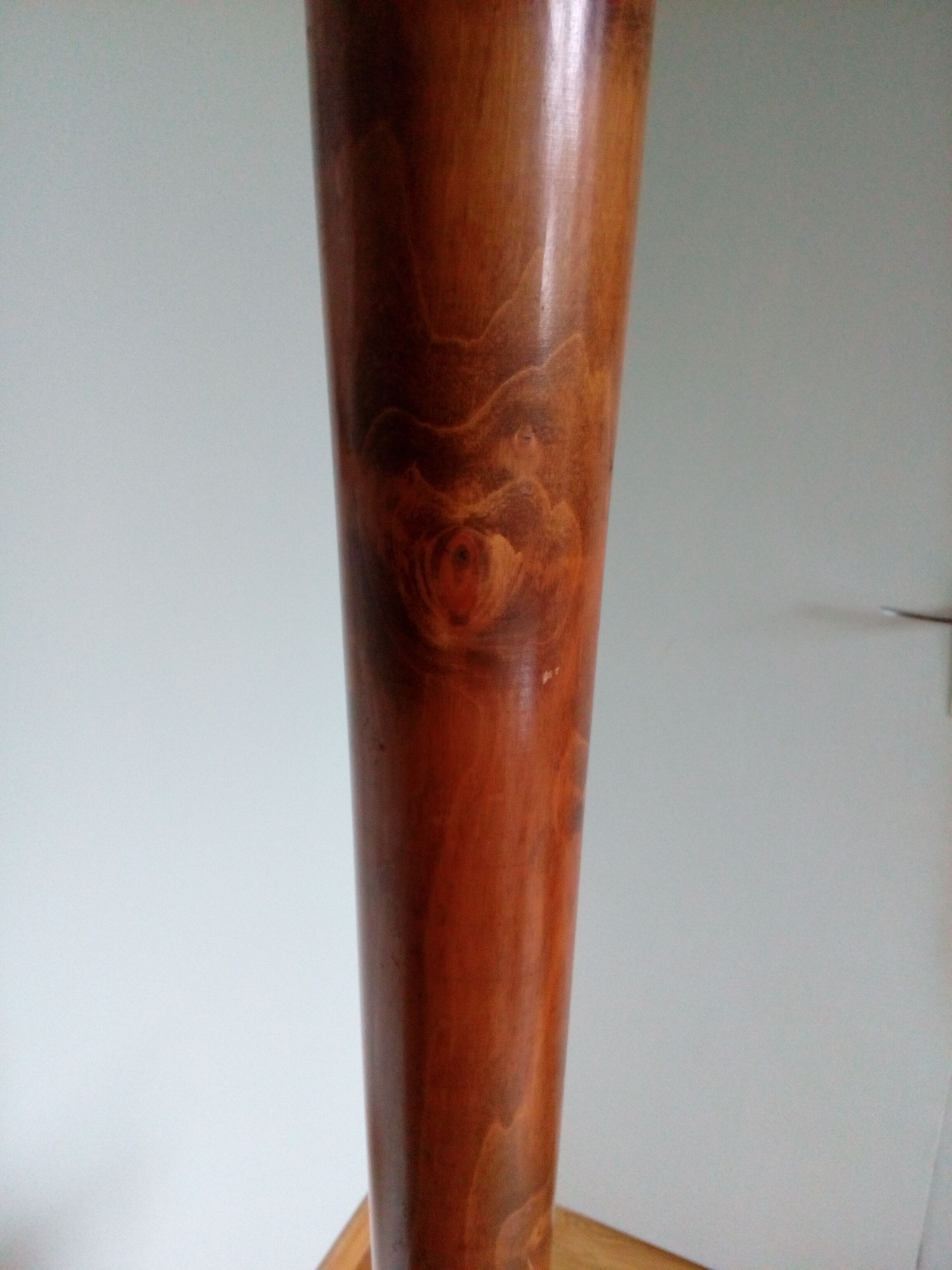 Art Deco lamppost with tablet, wooden