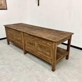 Comptoir ancien, table drapière des années 50