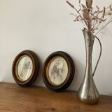Pair of frames - old paintings
