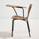 Teak chair with writing tablet
